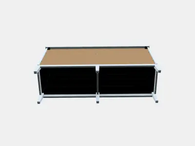 IDANAS Chest of 6 drawers 3 Low-poly 3D model