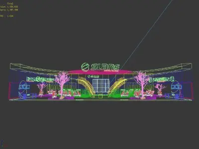 Exhibition - Area - 30X18-3DMAX2009-035 3D model