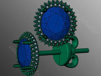 Earrings ri16 3D print model