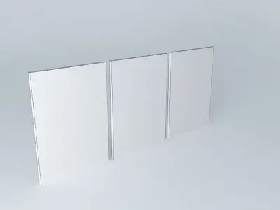 Bands panels - ROCK Free 3D model