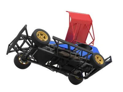 BriSCA Formula 1 Stock Car for Dirt Scale 1 to 25 3D print model