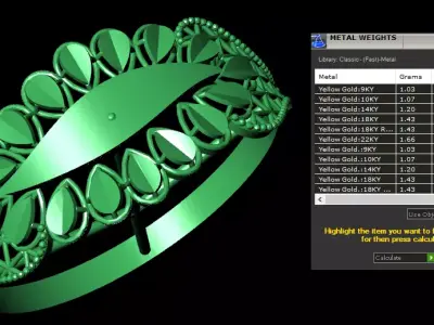 Rings 3D print model 2