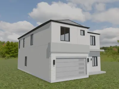 Ocean Creast Villa Low-poly 3D model