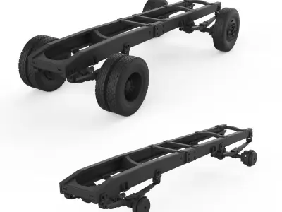 Chassis Mercedes Benz 3D print model