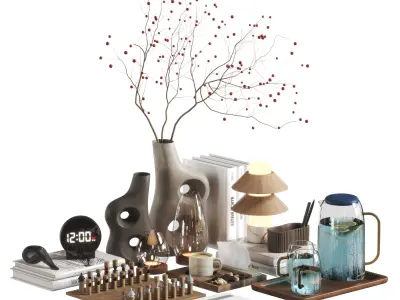 Decorative set 10 3D model buy