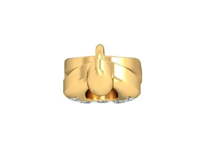 Solitaire Women Pendant 3dm STL OBJ FBX Renders Details 3D print model 69
