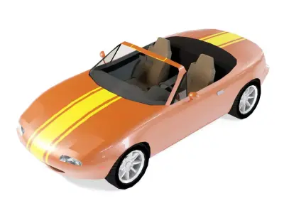 Mazda MX-5 Miata Low-poly 3D model