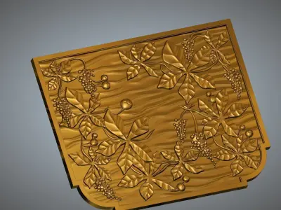 chesnut wall pannel 3D print model