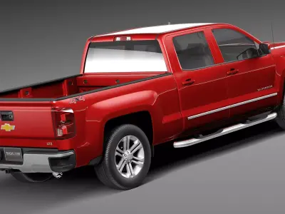 Chevrolet Silverado Double Cab CG 2016 3D model