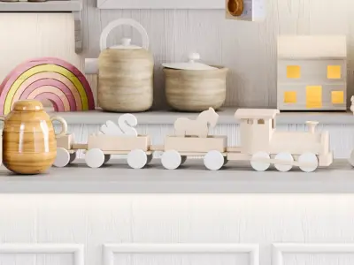 Children house  a shop with toys 3D model