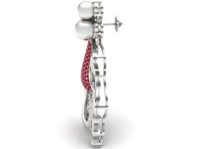 diamond Earring 3D print model 3