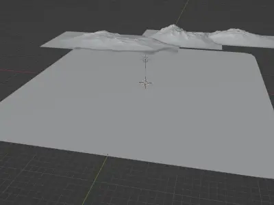 Realistic Dry Desert Scene Free 3D model