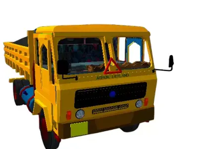 Leyland tipper Low-poly 3D model