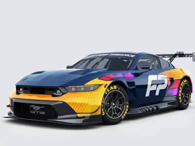 Mustang GT3 2024 Template v2 3D model