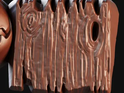 Halloween - Pumpkin with Wood 3D Printable Chocolate Mold 3D print model