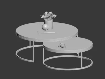 Kanta Nested Coffee Tables Boydblue 3D model