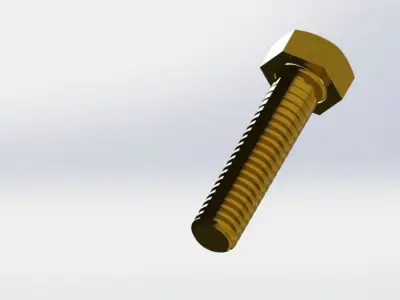 M10x45MM Hex Bolt Free 3D model