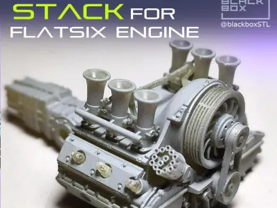 Velocity Stack for  Flat six ENGINE 1-24th 3D print model