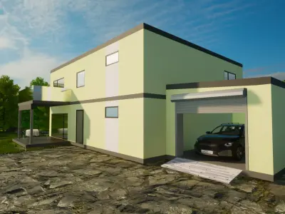 Family house 3D model get