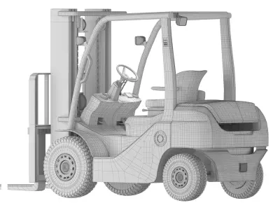 Forklift 8fd30f 3D model