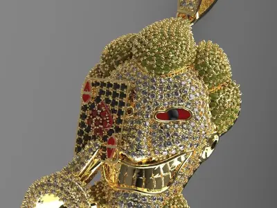 Joker Diamond pendant 3D print model