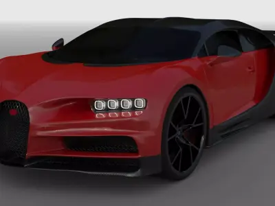 Bugatti Chiron 3D model get