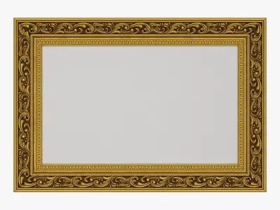 Frame picture gold v6 3D model