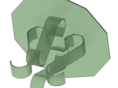 Premium Decagonal Table 3D print model