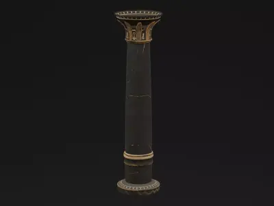 Egyptian Ancient Column 3D model