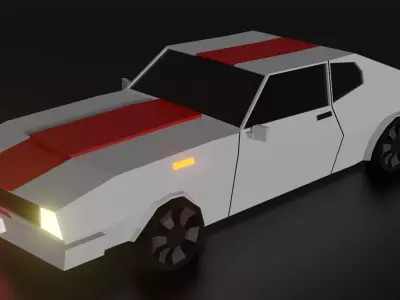 Low poly car Low-poly 3D model