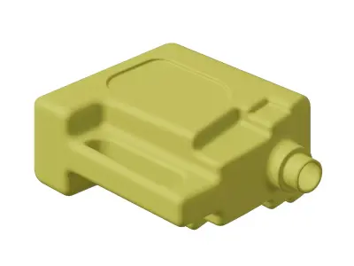 Plastic Premium Engine Oil Can 3D model