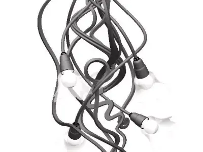 Chandelier twisted 3D model