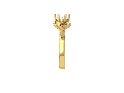 Floral Delight Diamond Ring Online Shopping 3D print model