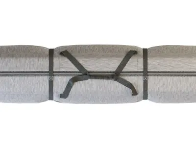 Double Ski Bag 3D model