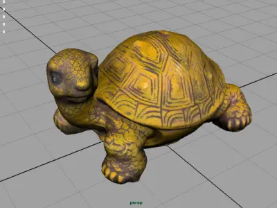 Turtle Low-poly 3D model get