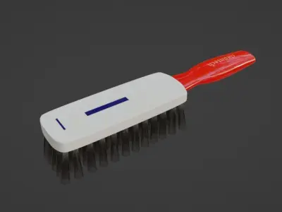Car cleaning Wheel Brush Low-poly 3D model