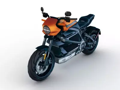 Harley Davidson LiveWire Low-poly 3D model