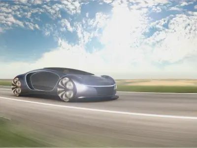 Electric concept car 3D model