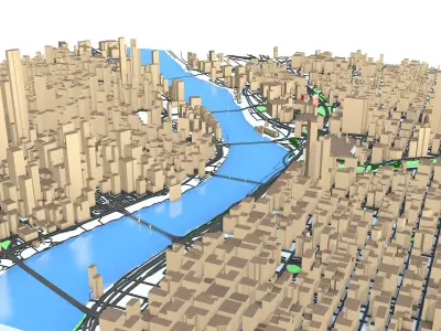 Portland Oregon City  3D model