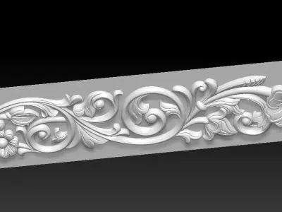 Decorative patterns CNC machine output 3D model 3D model