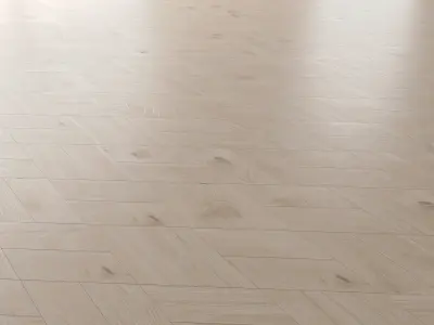 Parquet Oak Arctic NEW Brushed set 5 3D model