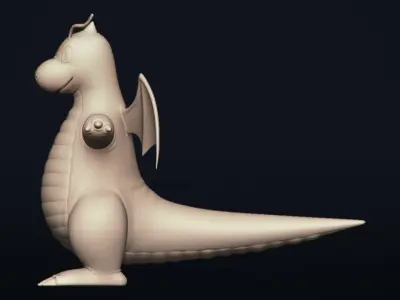 Dragonite - Realistic Dragon Pokemon Low-poly 3D model