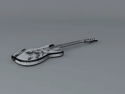 Fender custom shop stratocaster. Free 3D model