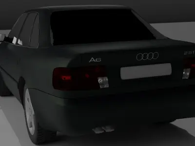 Audi A6 C4 tdi quattro 1994-97 Low-poly 3D model