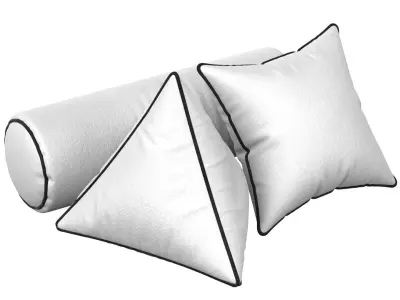 Pillow Set 3in1 3D model
