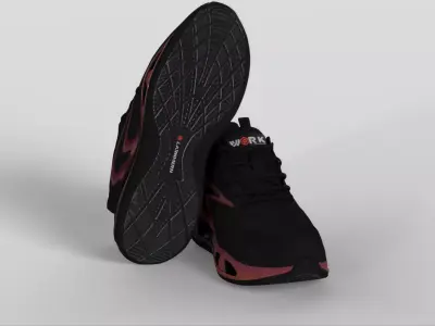 LARNMERN Steel Toe Shoes for Men Low-poly 3D model