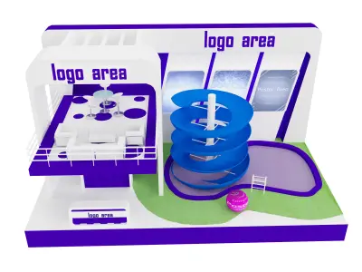  Booth Exhibition Stand a20  3D model
