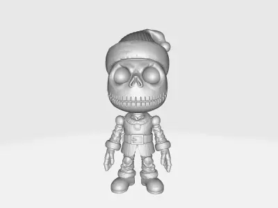 Jack Skellington Santa Claus Print Nightmare Before Christmas  3D print model