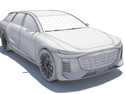 Audi A6 Avant e-tron 2024 3D model