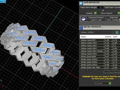Cuban chain  ring  model Z1317 3D print model